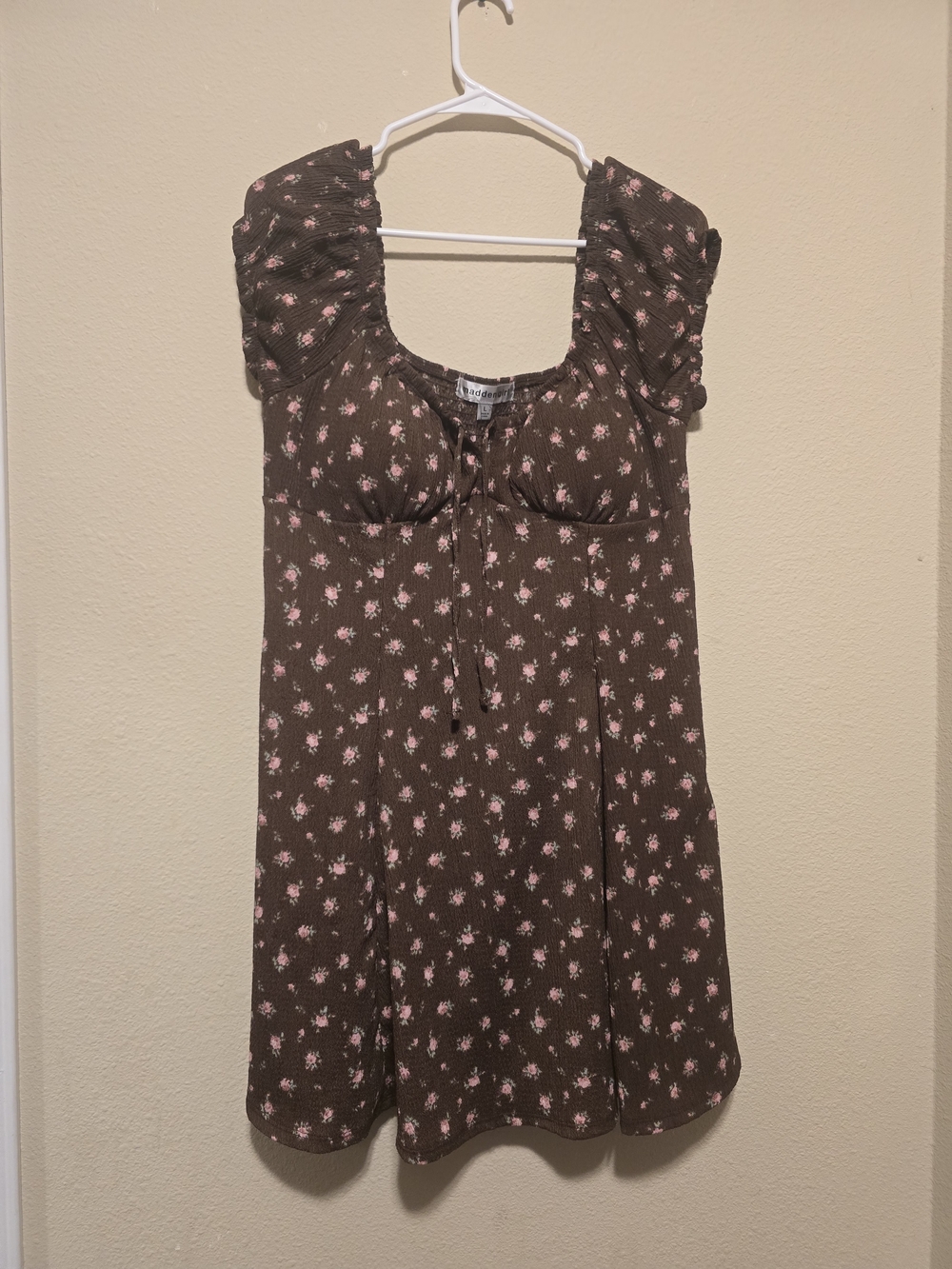 Madden Girl Brown Floral Square-Neck Tunic